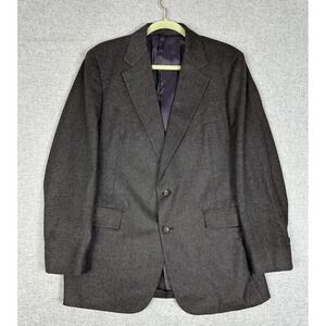 Ryan Scott Blazer Mens XL Gray Tailored In USA Two Button Sport Coat Jacket